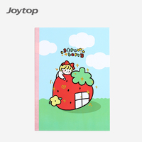 Joytop 4776 Vente en gros de cahiers de composition à couverture souple reliés à la colle, design kawaii fraise, format B5, pour étudiants