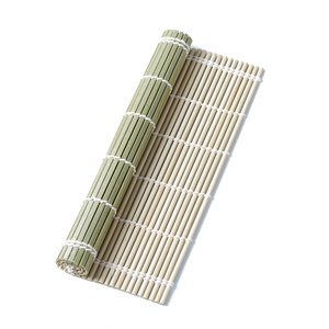 Estera cuadrada de bambú, 24x21cm, rollos de <span class=keywords><strong>sushi</strong></span> verdes, herramienta de cocina reutilizable antiadherente <span class=keywords><strong>para</strong></span> <span class=keywords><strong>hacer</strong></span> alimentos - Product Image 5