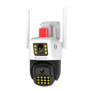2-Way Talk Smart Human Detection Spotlight Système de sécurité domestique sans fil 2K Ultra Pan Tilt Caméra de sécurité extérieure