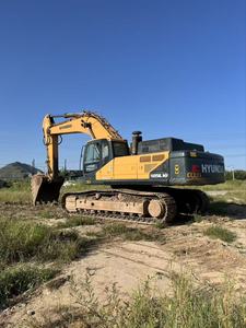 Excavatrice sur chenilles Hyundai 485LVS jaune, hydraulique, pour travaux de construction, machine lourde sur chenilles - Product Image 2