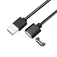 Cable de Carga Magnético HYTEPRO M519 de 4 Pines con Carcasa de Aluminio para Dispositivos Médicos Portátiles