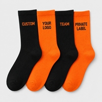 Chaussettes en coton personnalisées avec logo, chaussettes tubulaires tricotées pour hommes, chaussettes de sport décontractées, personnalisation