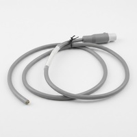 Câble d'assemblage de capteur médical avec connecteur latéral, sonde en silicone gris pour moniteur patient, vente en gros OEM en vrac