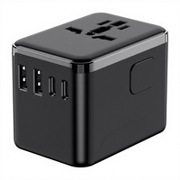 Adaptor Colokan Multi-Negara 2500W dengan Desain Kreatif, 3 Port Tipe-C & 2 Port USB-A, Penjualan Langsung Baru
