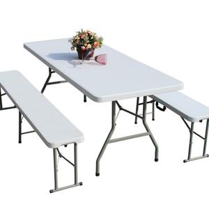 Outdoor Draagbare Opvouwbare Camping Picknick 6ft Opvouwbare Opvouwbare Eetzaal Camping Klaptafel En <span class=keywords><strong>Stoel</strong></span> Set - Product Image 1