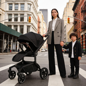 Di lusso leggero in lega di alluminio telaio aereo 3-in-<span class=keywords><strong>1</strong></span> portatile alto paesaggio reversibile passeggino carrozzina per 0-3 anni - Product Image 1