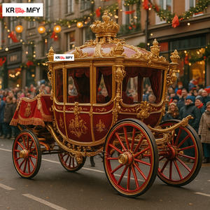 Carruaje Real de Lujo con Cuatro Ruedas para Bodas, Eléctrico, sin Caballos, Venta Directa de Fábrica - Product Image 2