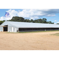 Petit bâtiment de structure métallique de poulailler de ferme de poulailler pour 5000 poulets