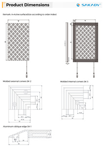 Sakady yüksek kalite <span class=keywords><strong>3</strong></span> seviye güvenlik sensörü kauçuk paspaslar endüstriyel kullanım için halılar - Product Image 6