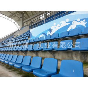 เก้าอี้สนามกีฬากลางแจ้งแบบเรียงแถว รุ่น Gathering Stadium Seating 1308 ผลิตจากโพลีเอทิลีนความหนาแน่นสูงแบบขึ้นรูปกลวง - Product Image 3