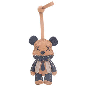 พวงกุญแจตุ๊กตาหมีหนัง ZENOS ทำมือ อเนกประสงค์ สวยงาม ทันสมัย งานฝีมือศิลปะ ของตกแต่งบ้าน - Product Image 1