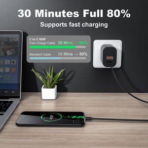 Câble de données USB-C vers USB-C à charge rapide ESEEKGO G-01AB 1M 3.3FT Noir pour Ordinateurs Portables et Téléphones Mobiles - Product Image 6