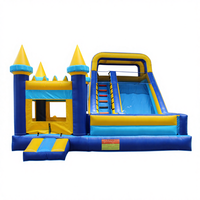 Château gonflable avec toboggan et trampoline à louer, château gonflable avec toboggan, combinaison parfaite pour les enfants avec souffleur