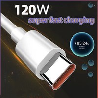 Kabel Data Tipe C Tembaga Murni Grosir 120W Pengisian Cepat 10A untuk USB 3.0