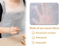 Bavette jetable écologique non tissée pour adulte avec logo personnalisé, imperméable, pour restaurant de fruits de mer et hot pot