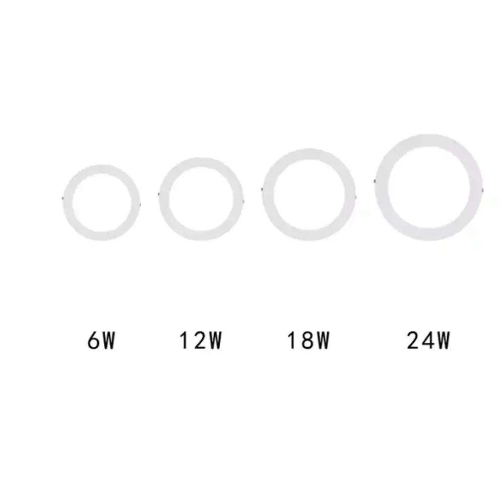 전문 광장 라운드 표면 장착 Recessed 안티 눈부심 표면 장착 Led 슬림 Led 라이트 패널 천장