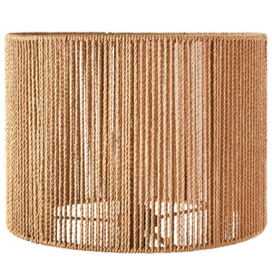 Abat-jour en rotin cylindrique, fait main, style rétro, accessoire de lampe écologique de style asiatique - Product Image 1