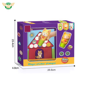 गर्म बिक्री शैक्षिक खिलौने बच्चे डिय खिलौना स्टांप सील पेन प्यारा जादू पुनः प्रयोज्य स्टिकर स्टाम्पर सेट टॉय - Product Image 6