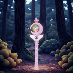 크로스 보더 마법 지팡이 및 요정 스틱 세트 왕자와 요정 소녀를위한 음악 스타 빛 장난감 선물 빛나는 플라스틱 밴드 - Product Image 6