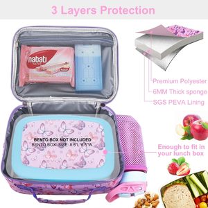 Sac à déjeuner isotherme pour enfants OEM, en polyester, réutilisable, étanche, lavable, pour garçons et filles, école et garderie - Product Image 3