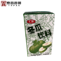 Boîte d'emballage de boisson en carton de papier lait aseptique mince de 2mm 250ML-1000ML dossiers pour briques de boissons énergisantes de jus de thé