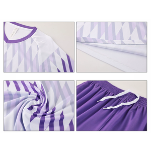 เสื้อฟุตบอลทีมซ้อมแขนสั้นแบบแห้งเร็วพิมพ์ลายโลโก้ตามสั่ง ระบายอากาศได้ดี ชุดฟุตบอลมืออาชีพ - Product Image 4