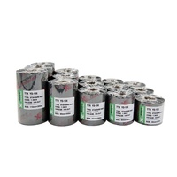 Printer Label Argon Zerba TSC FINERAY 110Mm * 300M Menggunakan Lilin Pita Transfer Termal Ttr