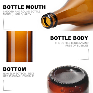 Vente en gros de bouteilles en verre de silex de bière de jus de kombucha <span class=keywords><strong>33CL</strong></span> pour soda - Product Image 5