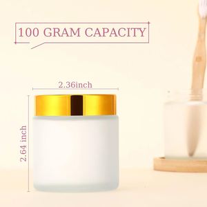 Envases Cosméticos Ecológicos de 5g 15g 30g 50g 100g, Tarro de Crema de Plástico Blanco con Tapa de Rosca, Grado Alimenticio - Product Image 2