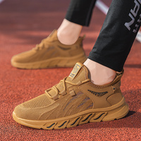 Zapatos Deportivos Antideslizantes Cómodos para Hombre, Estilo Casual de Corte Bajo, con Cordones, Suela Resistente al Desgaste, Color Sólido, Tela de Algodón