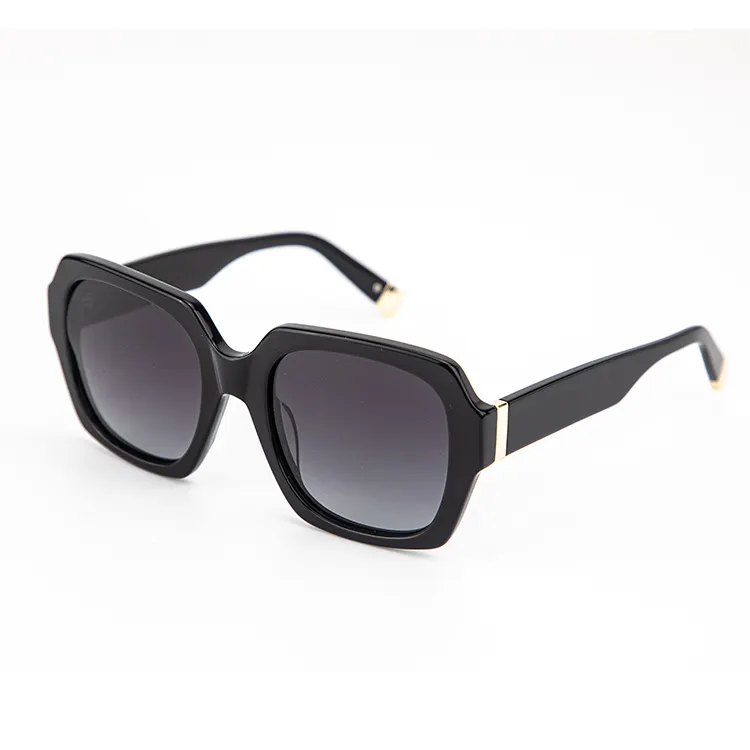 Очки солнцезащитные женские ацетатные, стильные модные очки оверсайз с поляризационными стеклами, деко UV400, под заказ