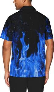 Fitspi <span class=keywords><strong>เสื้อ</strong></span>เดรสแขนสั้นของผู้ชายแบบแปลกใหม่ลาย3D <span class=keywords><strong>เสื้อ</strong></span>ยืดสลิมฟิตสำหรับวันหยุดฤดูร้อนขายส่ง - Product Image 3