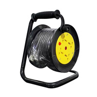 Enrouleur de câble multiprise UE 4 prises 50FT 100FT pour usage industriel et domestique