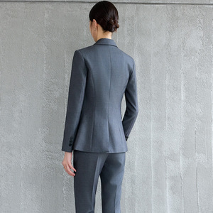 Women's Professional Suit Set Spring Autumn Office Lady Three Quarter Sleeve Anti-Wrinkle Polyester Worsted Formal Wear - Product Image 4