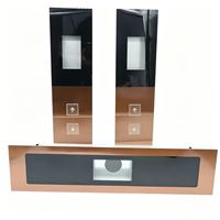 Pièces de rechange pour ascenseur : Panneau de commande horizontal LOP en bronze antique, personnalisé en usine, pour ascenseur de plancher