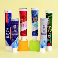 Tubes de dentifrice portables en aluminium-plastique à visser avec bouchon 12,7-35 mm, vente en gros, marque privée, logo personnalisé, impression UV