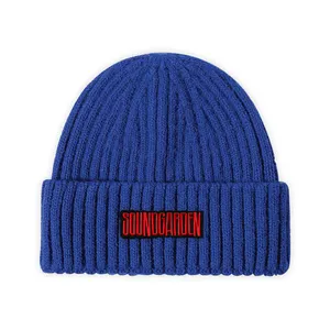 Factory Supplier Winter Hat 100% Acrylic Custom Embroidery Logo Caps Unisex Knitted Winter Beanie Hats
