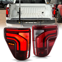 Systèmes d'éclairage LED 12V F150-B607, feux arrière triangulaires pour Ford F150 2024, feu arrière avec couleur rouge