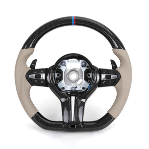 <span class=keywords><strong>Volante</strong></span> Deportivo Votant <span class=keywords><strong>M</strong></span> de Cuero Color Beige con Fibra de Carbono para <span class=keywords><strong>BMW</strong></span> F10 F30 M2 F87 M3 F80 M4 F82 F85 M5 F90 E70 <span class=keywords><strong>E90</strong></span> E91 E92 - Product Image 1