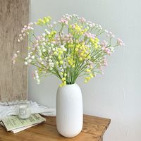 108 tiges de fleurs artificielles en gel souple Gypsophile - Décoration haut de gamme pour la maison et les maisons d'hôtes, arrangements floraux de fêtes, vente en gros Chine