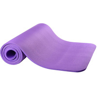 Esterilla de Yoga de Algodón Ecológico de 10 mm de Grosor con Revestimiento Antideslizante Impermeable, Correas Ajustables, 185 cm de Longitud para Ejercicios de Fitness