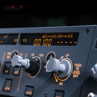 Module de simulateur de vol Airbus A320 FCU gauche EFIS avec unité de réglage de rétroéclairage personnalisée et ensemble d'indicateurs d'avertissement ECAM