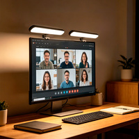 Lampe LED réglable pour webcam, alimentée par USB-C, pour moniteur et ordinateur portable, 10 niveaux de luminosité, idéale pour les vidéoconférences, le travail de bureau et les diffusions en direct