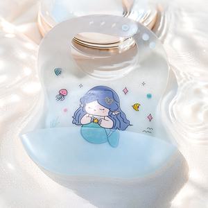 ผ้ากันเปื้อนซิลิโคนสำหรับเด็กทารก เกรดอาหาร กันน้ำ ผ้ากันเปื้อนเด็กเล็ก นุ่ม ปรับได้ ลายการ์ตูน - Product Image 6