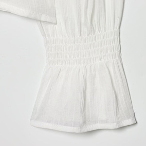 PB&ZA Donna 2026 Primavera Nuova Moda Camicette in <span class=keywords><strong>Tulle</strong></span> Decorativo Laminato Ricamato Vintage a Maniche Lunghe Blusas Chic da Donna - Product Image 5