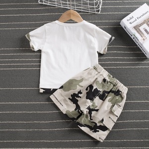 Vêtements pour enfants, shorts de sport pour garçons, ensemble de 2 pièces pour un usage décontracté - Product Image 2