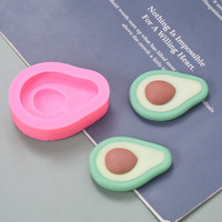 Nouveau moule à gâteau en silicone écologique en forme d'avocat pour la pâtisserie, antiadhésif, réutilisable, résistant au four, pour la décoration au sucre et au chocolat