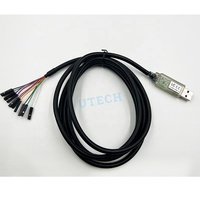 Cable Convertidor USB Serial de Alta Velocidad USB 2.0 Hi-Speed UART con Malla de PVC Utechable YT-C232HD-DDHSP-0 para Escáner de Código de Barras y Cámara