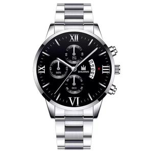 Montre à Quartz Cadran <span class=keywords><strong>Rome</strong></span> pour Hommes, Date Or, 2 Pièces, Montres de Luxe en Acier Inoxydable et Bracelet - Product Image 5