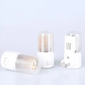 Led Night Light Wall Mounted Bedside Lamp Eu Plug Household Lighting Emergency Light Energy-efficient Wall Lamp Home